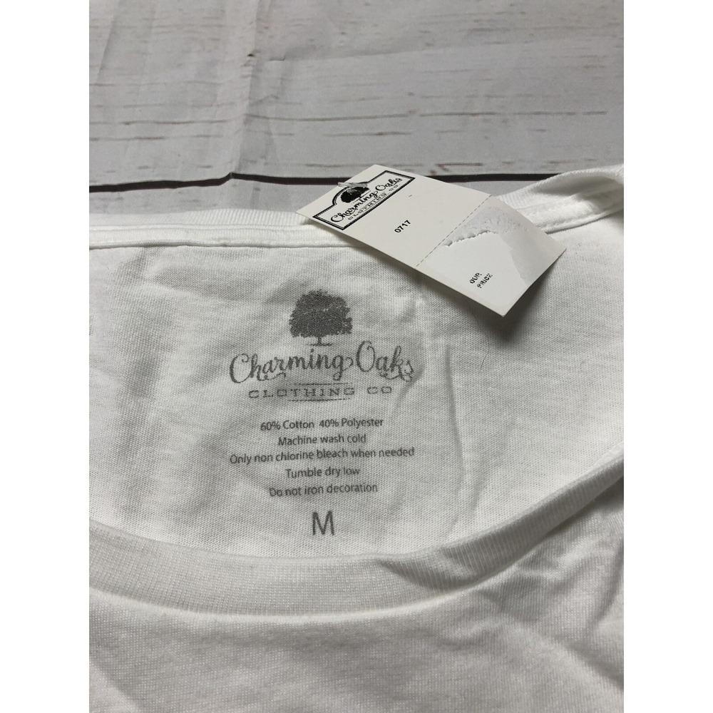 Charming Oaks Women's White Margaritas Are Always A Good Idea T-Shirt Size M - Picture 3 of 4